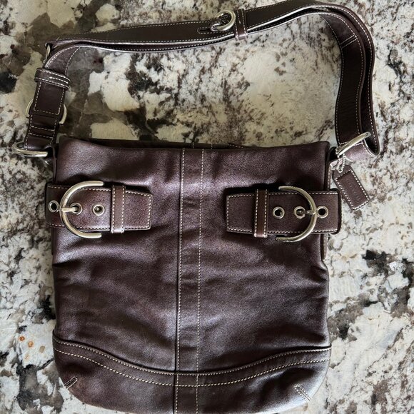 COACH Brown Leather Purse - Picture 1 of 4
